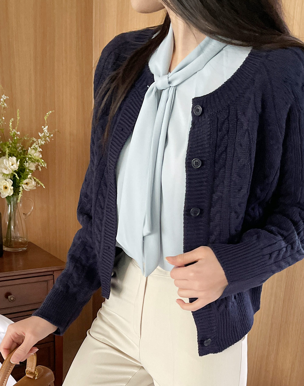 ラウンドラグランケーブルカーディガン | DHOLIC | 詳細画像11