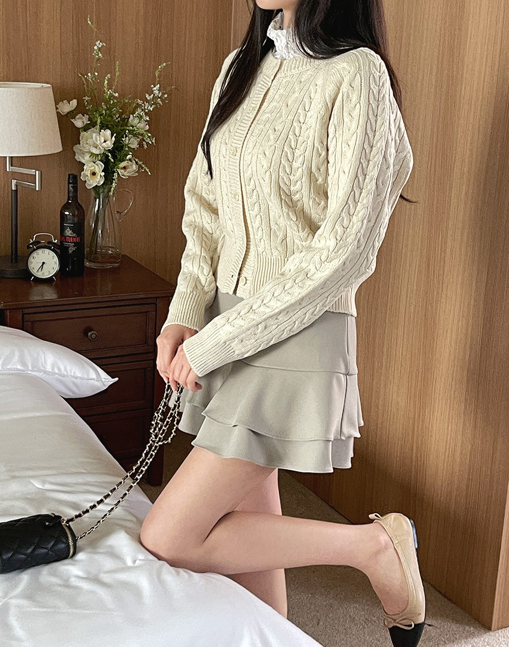 ラウンドラグランケーブルカーディガン | DHOLIC | 詳細画像13