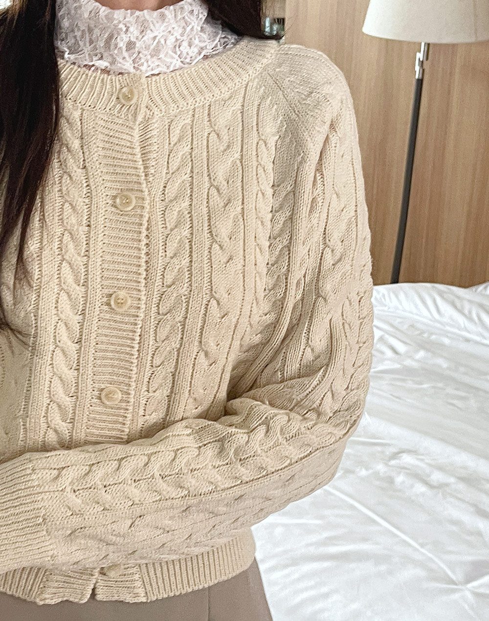 ラウンドラグランケーブルカーディガン | DHOLIC | 詳細画像14