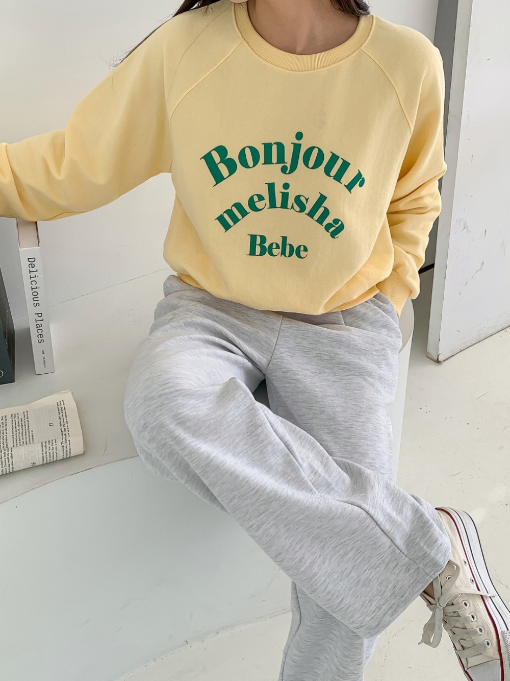 Bonjourラグランスウェット | 詳細画像9