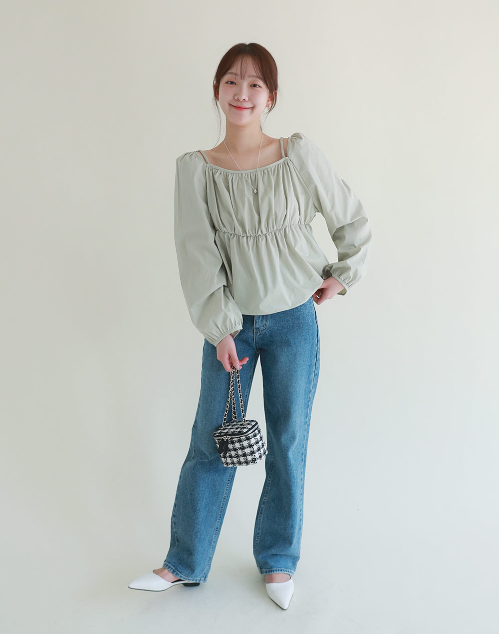 Heve シャーリングペプラムブラウス 1843862_24329186_1405683345_k3