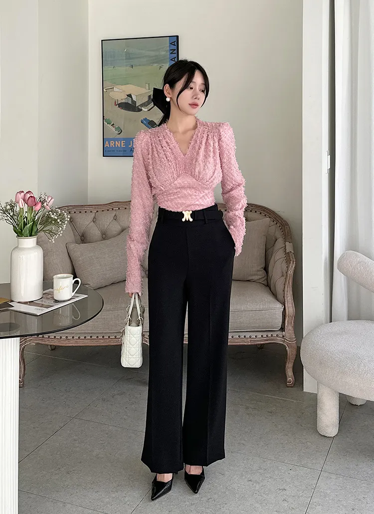 ベルト付ワイドスラックス | binsholic | 詳細画像1