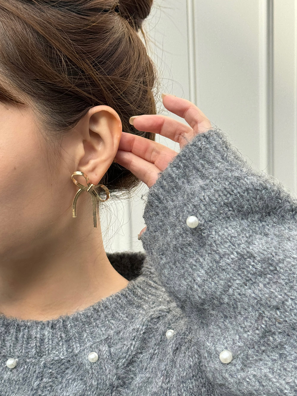 チェーンリボンピアス | 詳細画像7