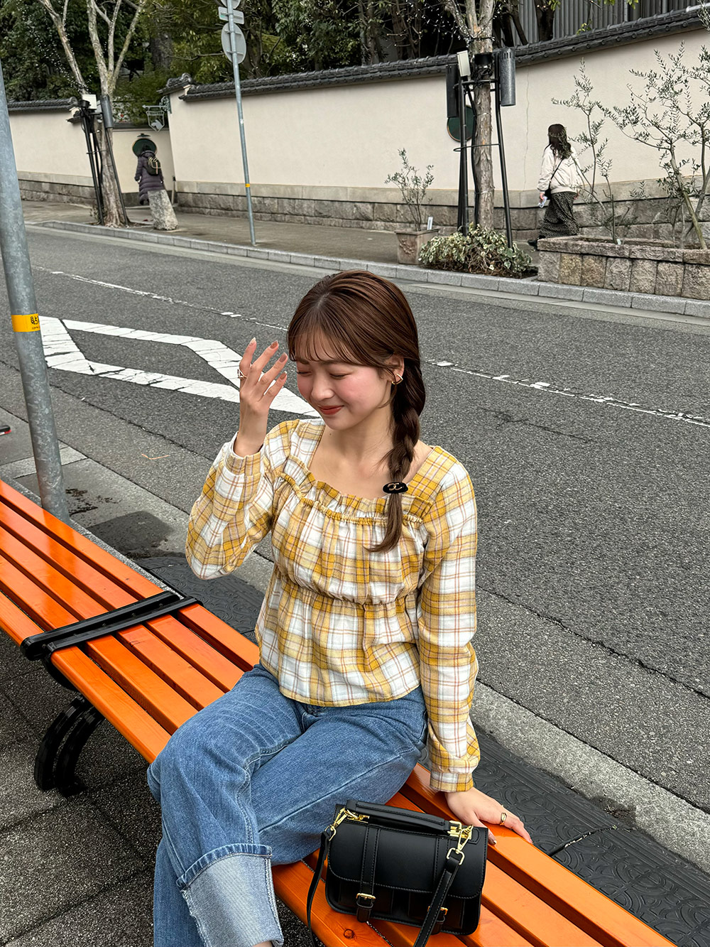 チェックぺプラムブラウス | 詳細画像25