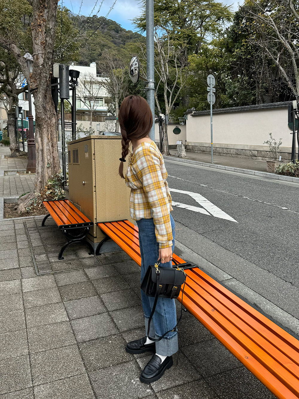 チェックぺプラムブラウス | 詳細画像26