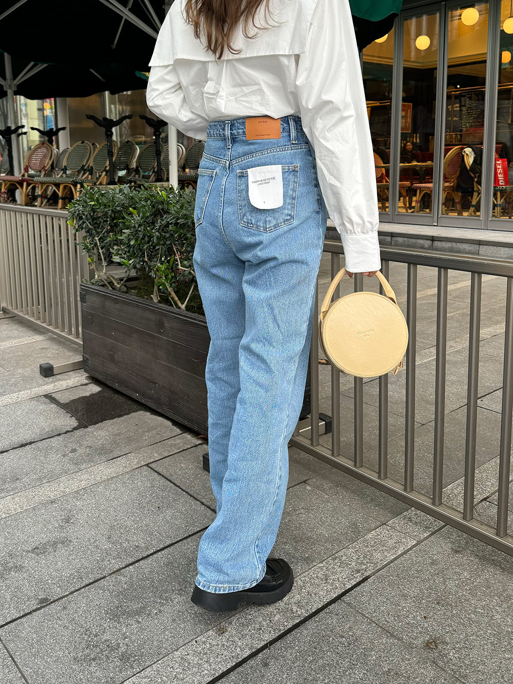 箔プリントデニムストレートパンツ - デニムパンツ/パンツ - non-hedge(ノンヘッジ) - レディースファッション通販リュリュモール