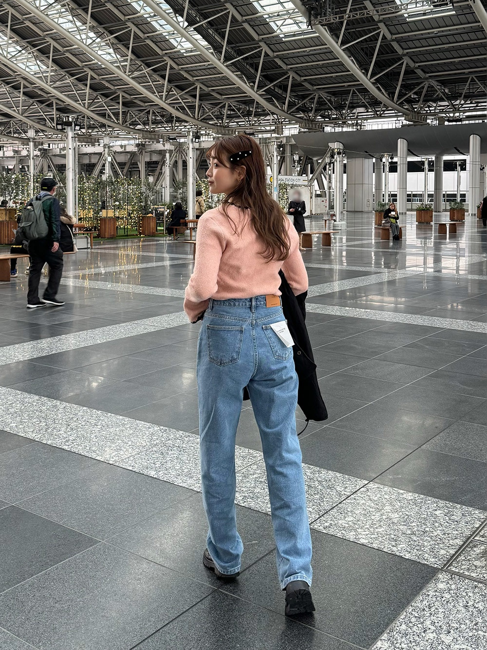 フェイクレザーパッチストレートデニムパンツ | 詳細画像19