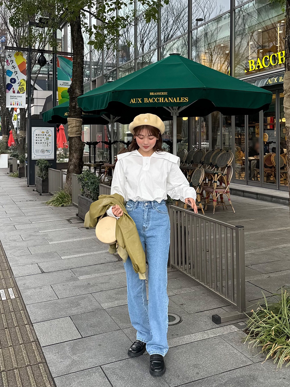 フェイクレザーパッチストレートデニムパンツ | 詳細画像20
