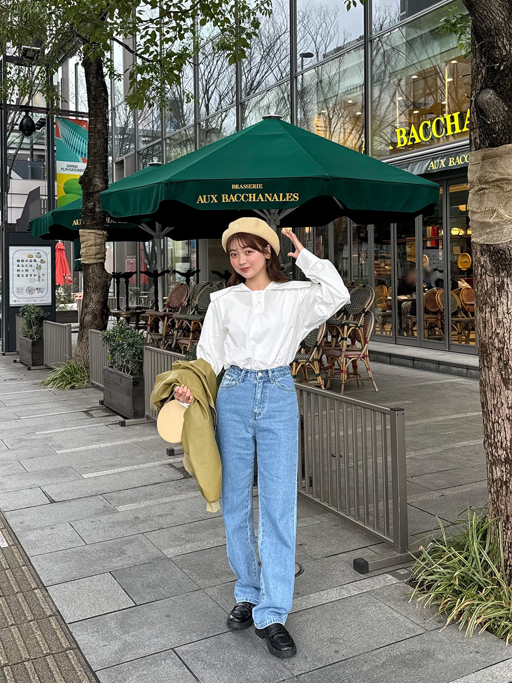 フェイクレザーパッチストレートデニムパンツ | 詳細画像24