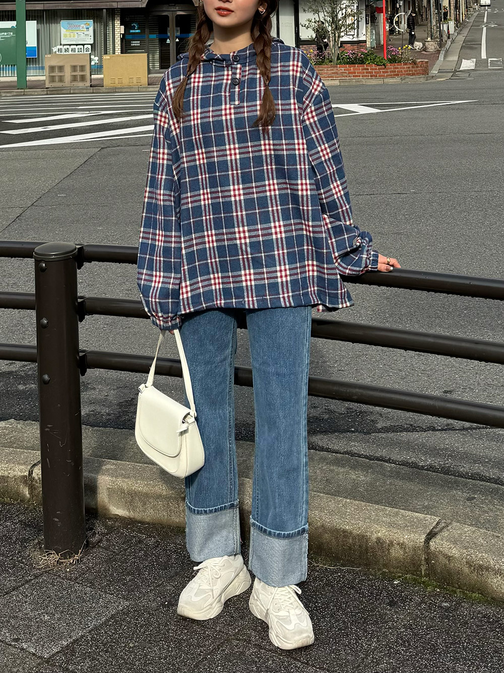 ロールアップスキニーデニムパンツ | レディースファッション