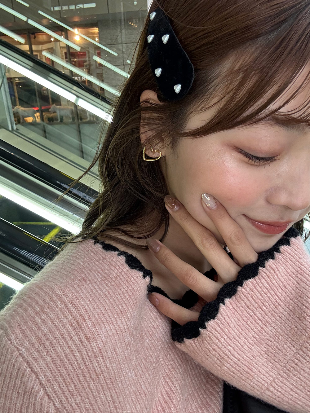ハートフレームピアス | 詳細画像3