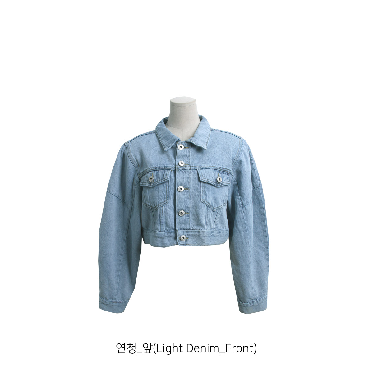 ゴオリレリアン17+胸ポケットパールビーズ装飾デニムジャケット春夏