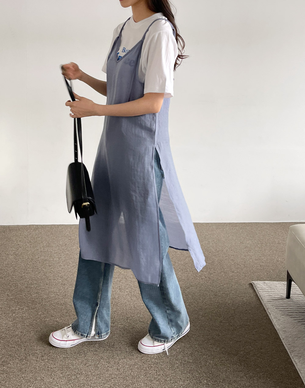 美品 MAX&Co イタリア製 センター スリット ボタニカル キャミワンピース - メルカリ
