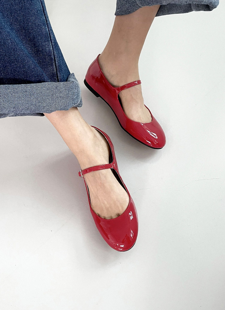 CHANEL パンプス フラワー ローヒール メリージェーン レッド Pin Up Couture(Pleaser) WIGGLE-32 リボン＆ハートカットアウト