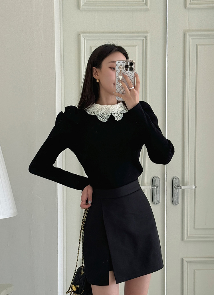 w272.パワショルニット×. PRANK PROJECT ニット セーター ダメージハイネックパワショル