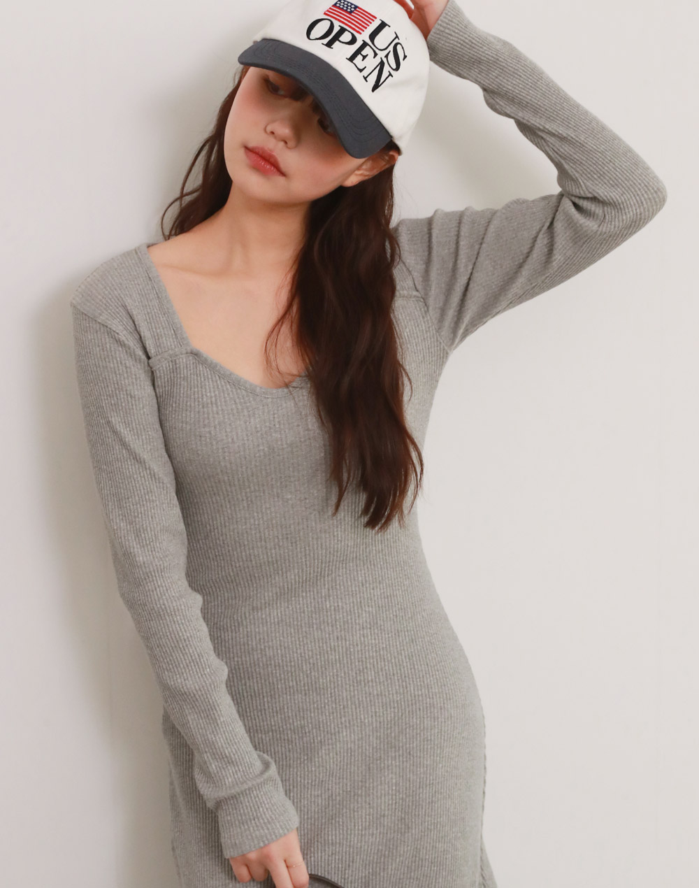 ★ChicLine★ リノア配色プリーツワンピース（ハートネック） ハートネックAラインワンピース | レディースファッション通販