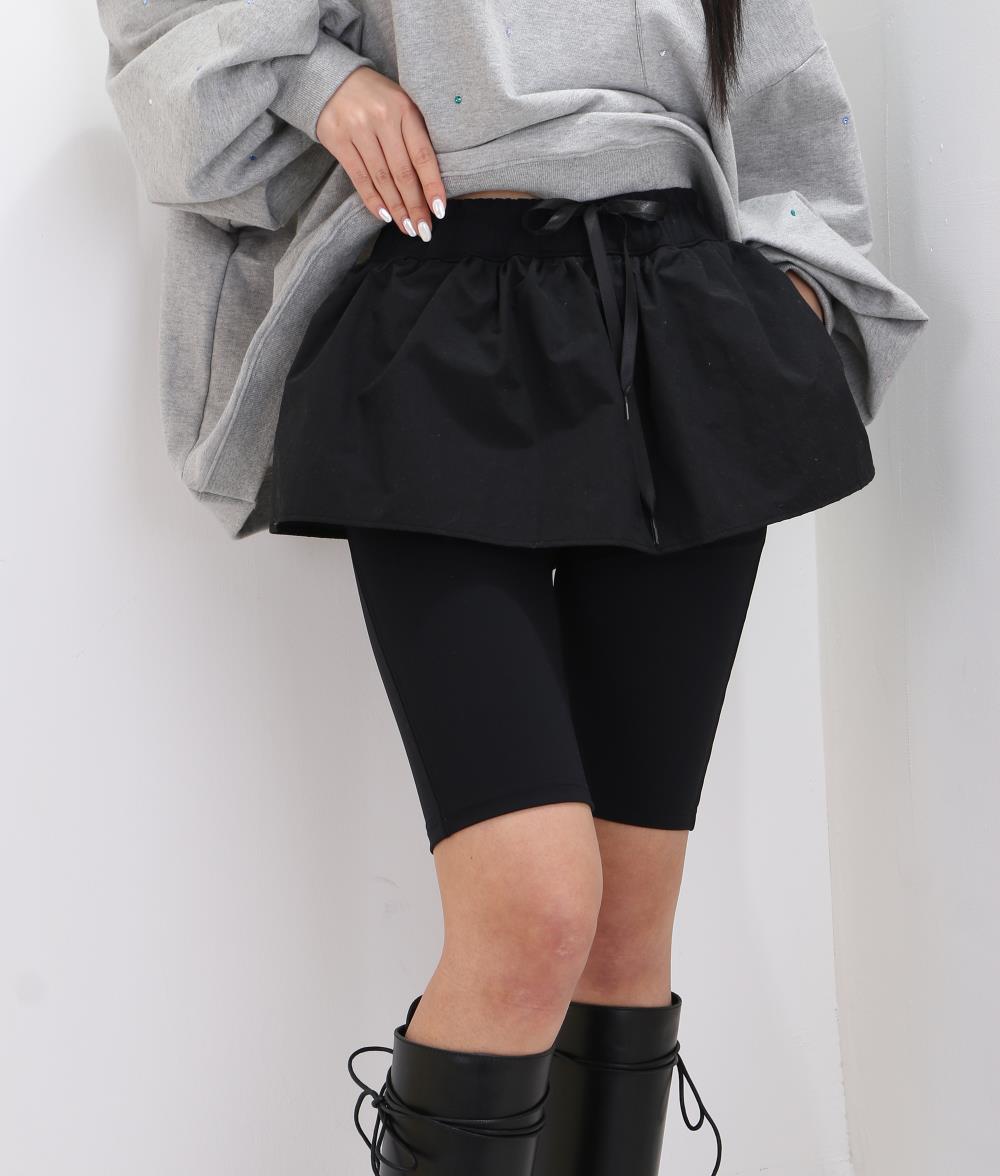 スカートwithハーフレギンス スカートwithハーフレギンス