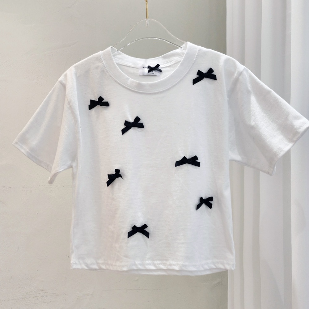 配色リボンクロップドTシャツ | 詳細画像12