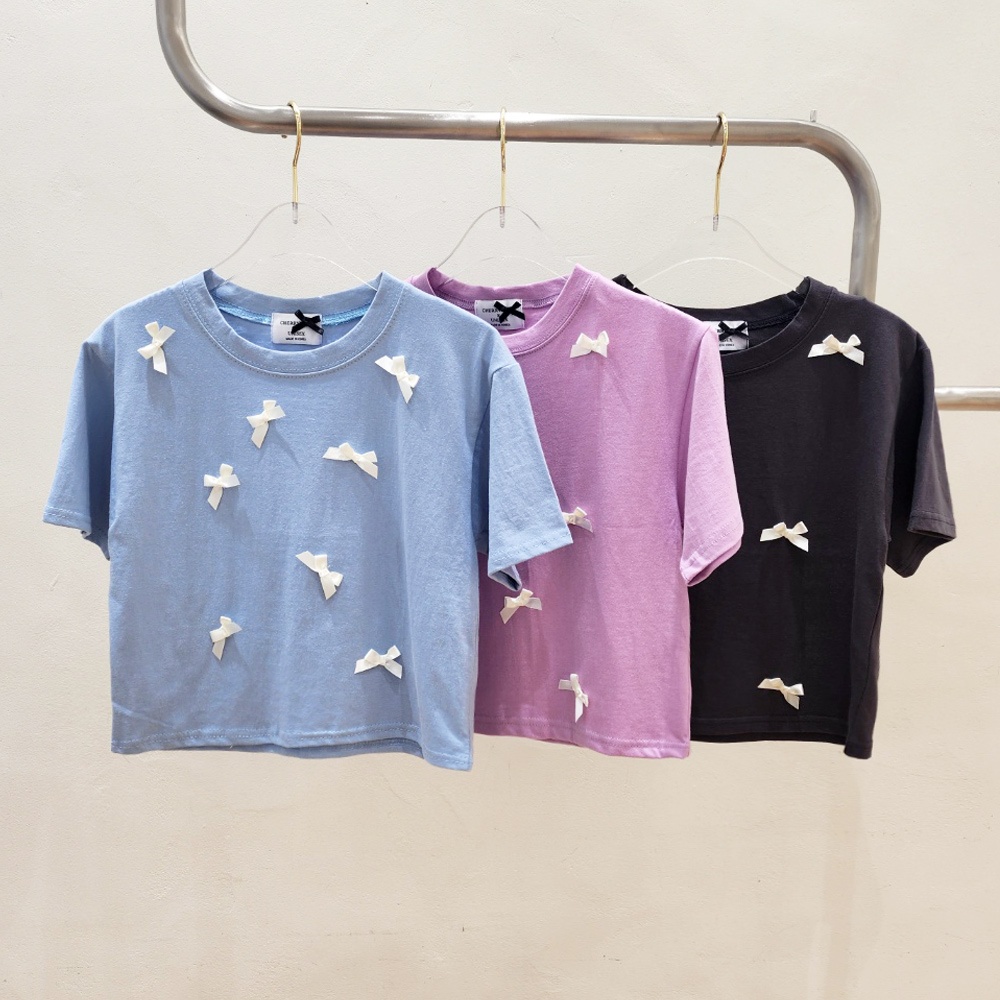 配色リボンクロップドTシャツ | 詳細画像13
