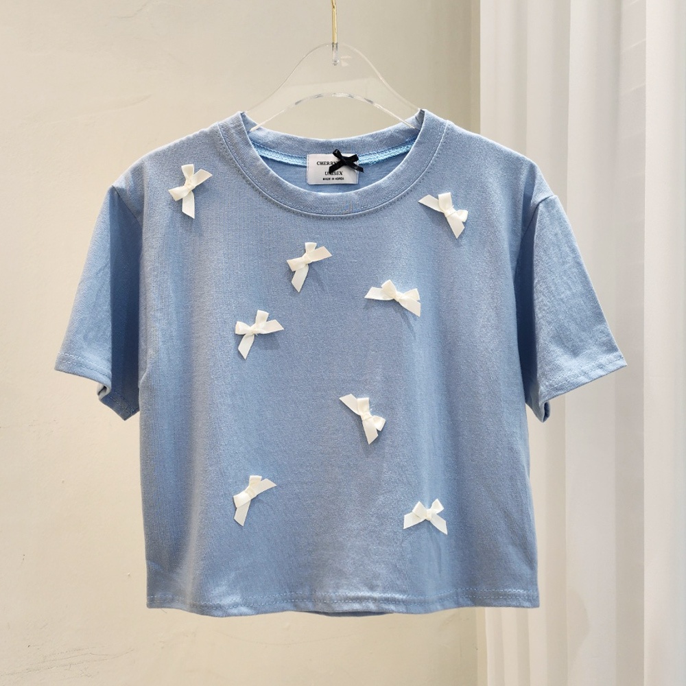 配色リボンクロップドTシャツ | 詳細画像14