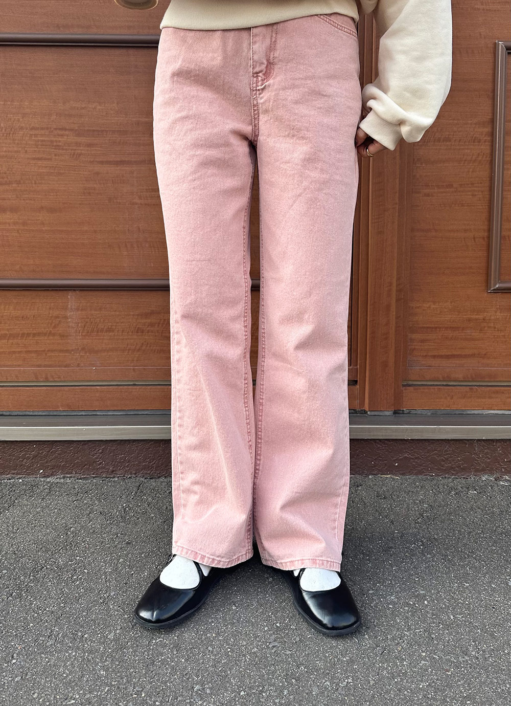 ハイウエストストレートコットンパンツ | 詳細画像3