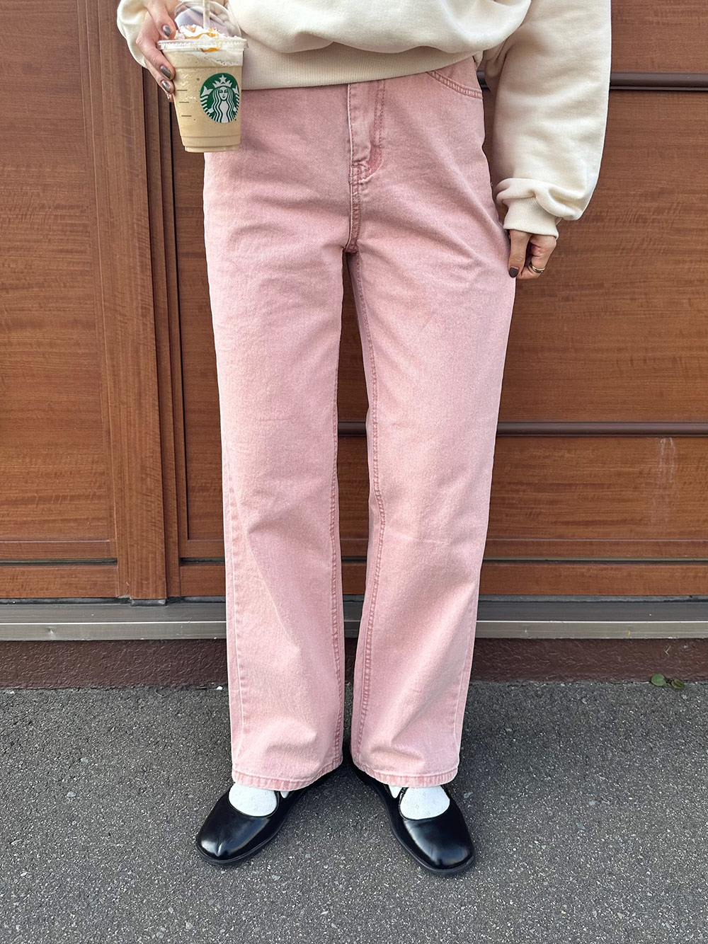 ハイウエストストレートコットンパンツ | 詳細画像4