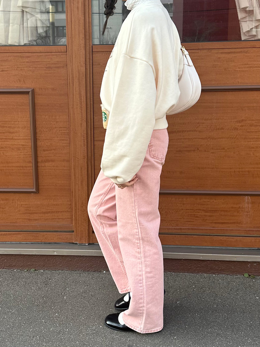 ハイウエストストレートコットンパンツ | 詳細画像6