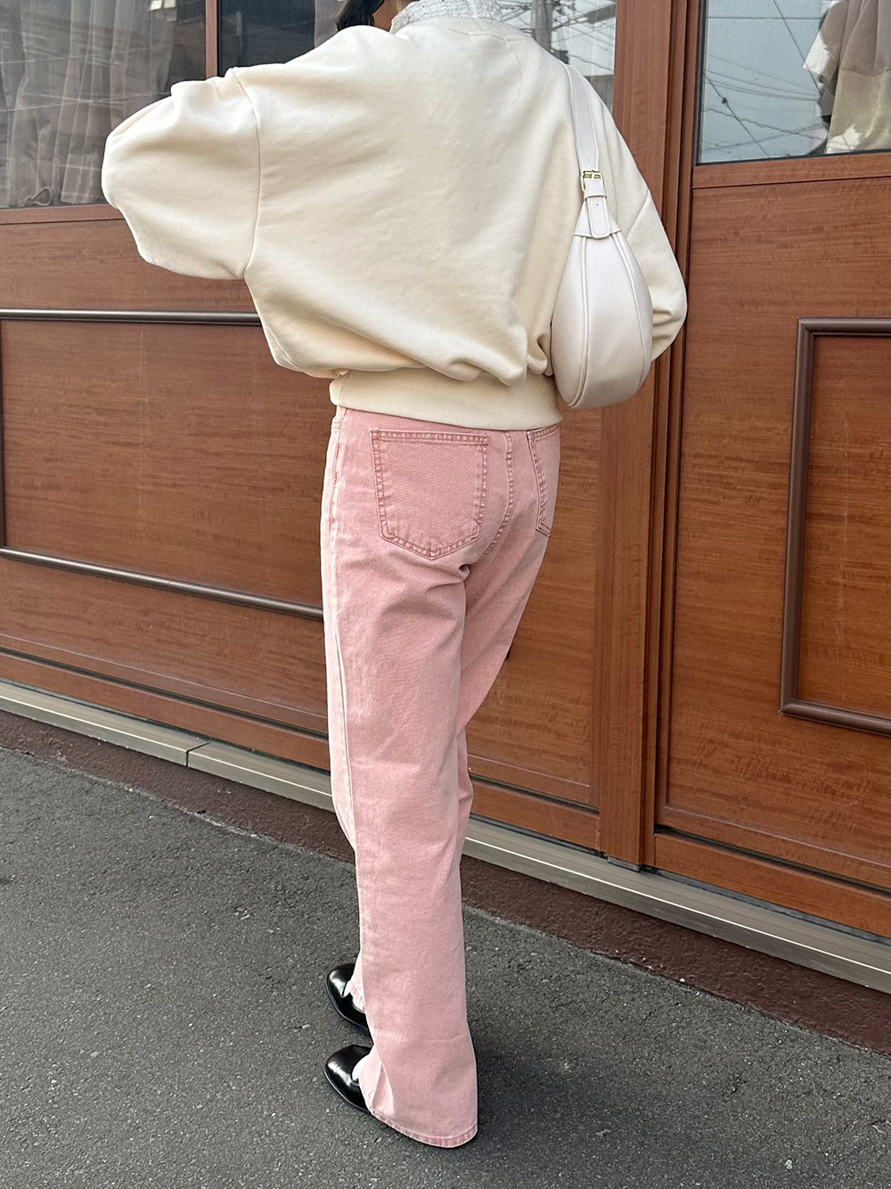 ハイウエストストレートコットンパンツ | 詳細画像7