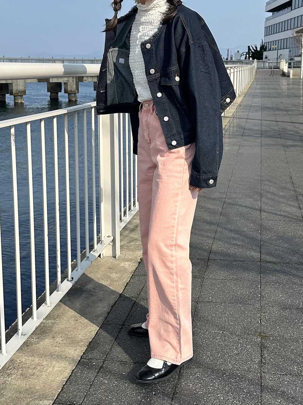 ハイウエストストレートコットンパンツ | 詳細画像14