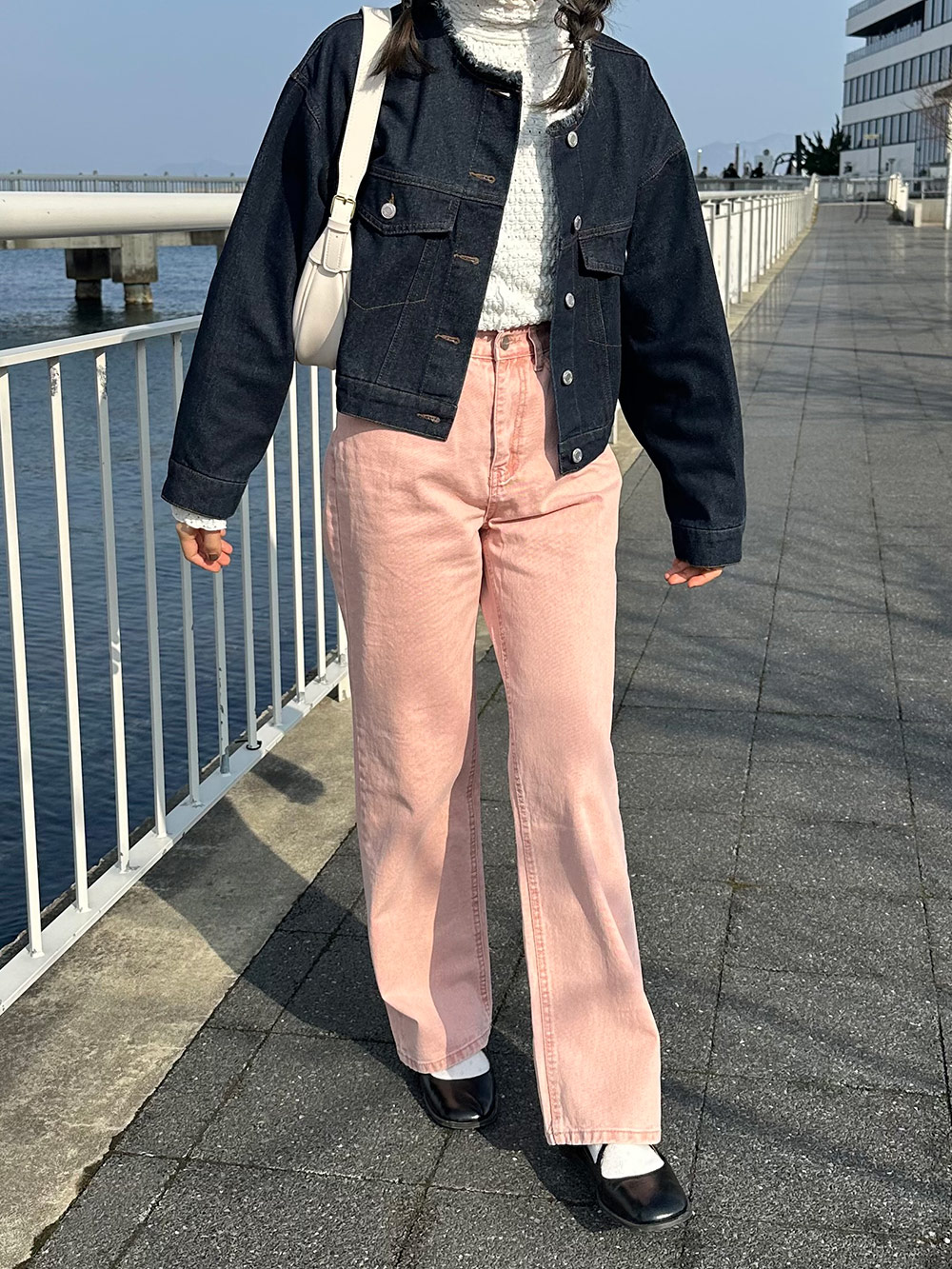 ハイウエストストレートコットンパンツ | 詳細画像15