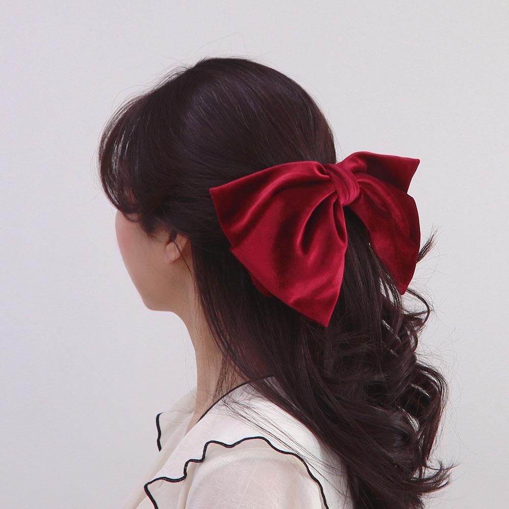 ビッグベロアリボンバレッタ | レディースファッション通販 - DHOLIC
