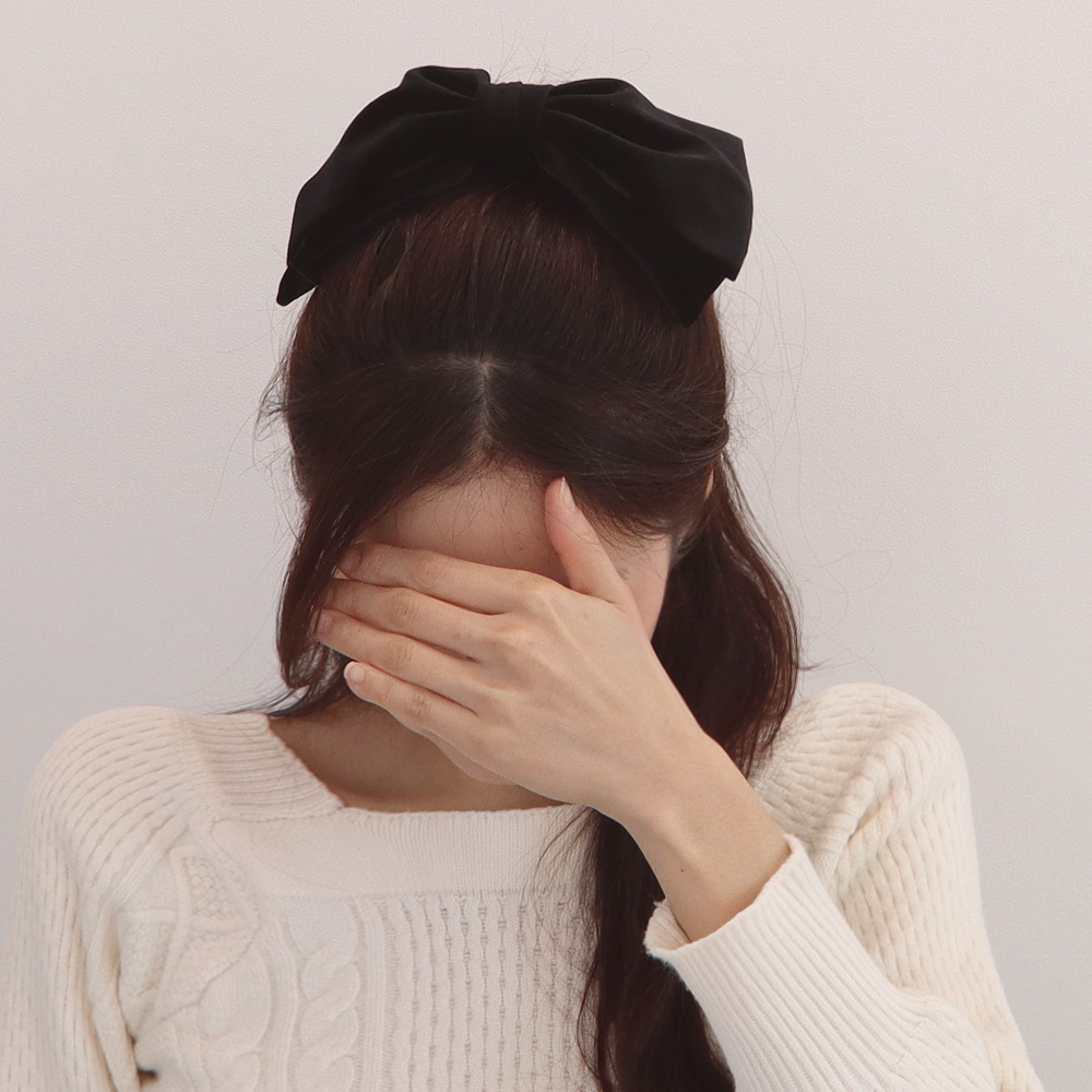 ビッグベロアリボンバレッタ | レディースファッション通販 - DHOLIC