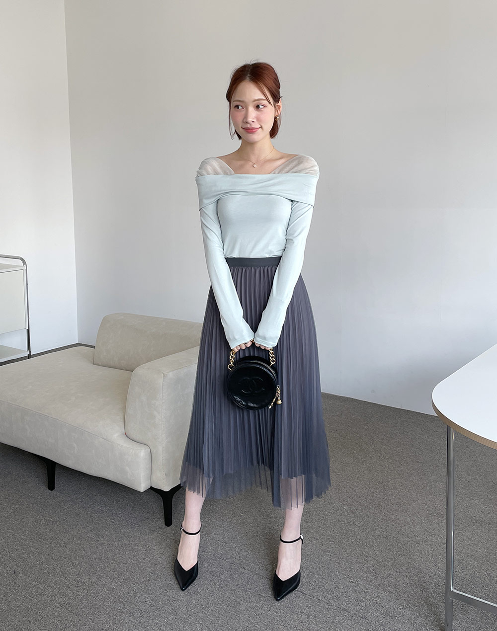 シースルーショルダー半袖Tシャツ | レディースファッション通販