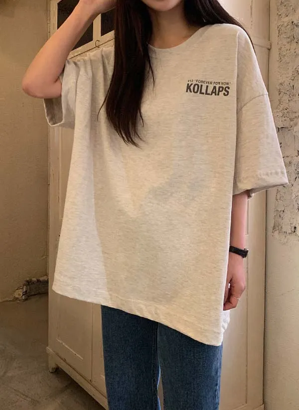 KOLLAPSオーバー半袖Tシャツ | crushj | 詳細画像1