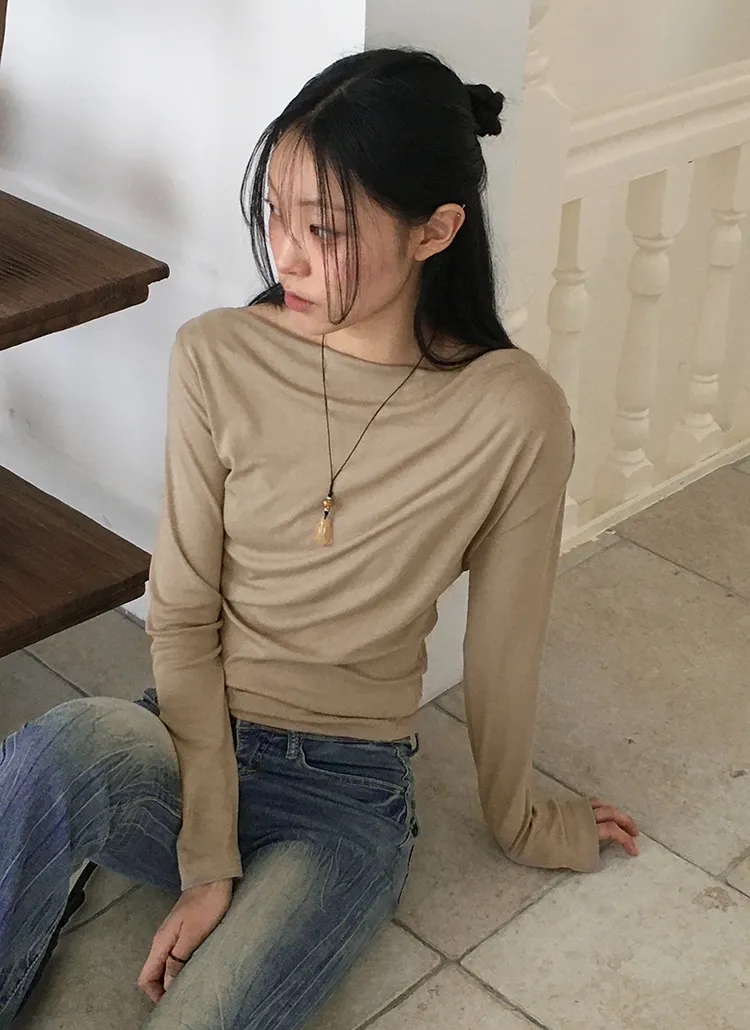 ドレープシャーリングオフショルTシャツ | WONDERWONDER | 詳細画像1