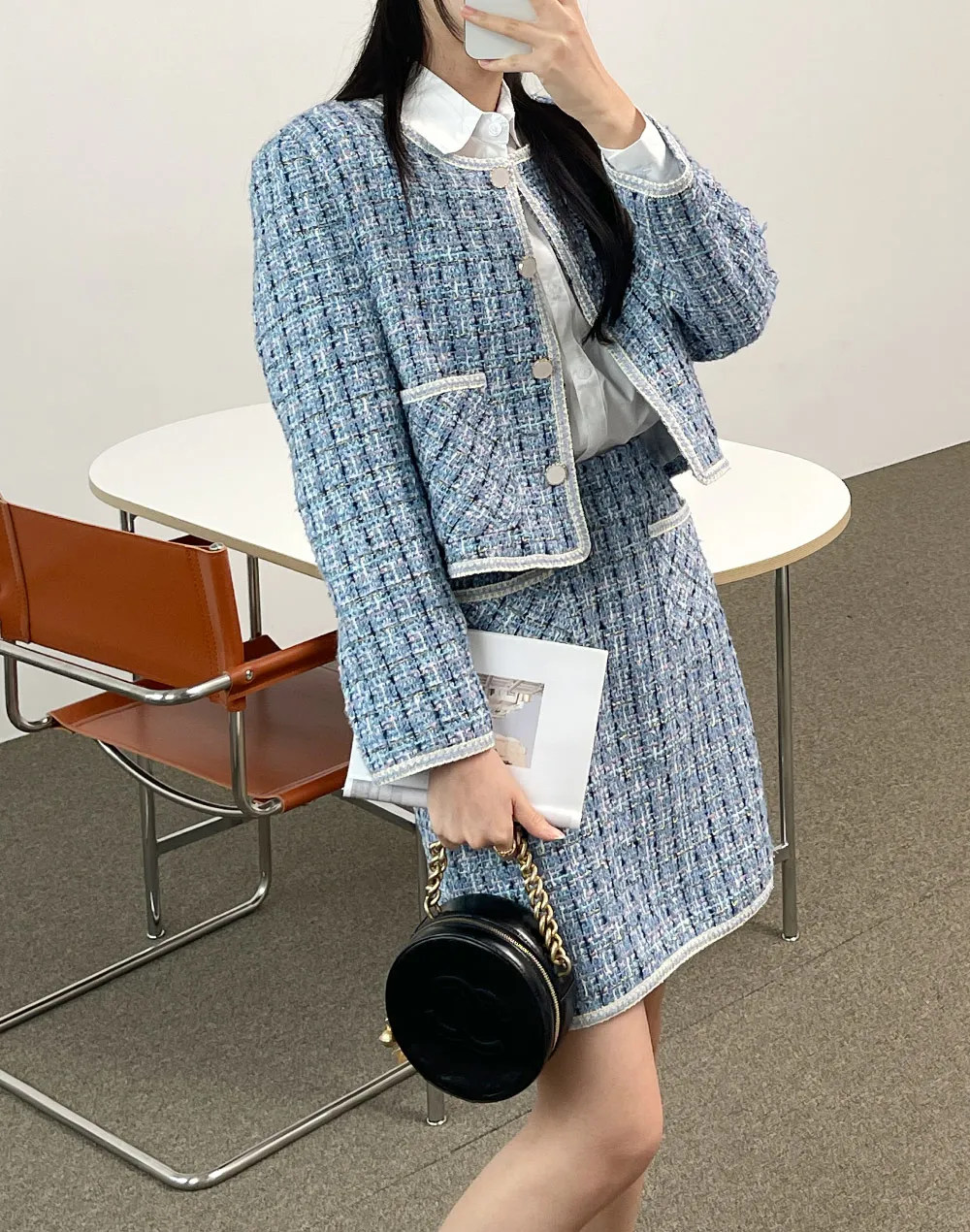 ツイードポケットジャケット&ミニスカートSET | レディース 