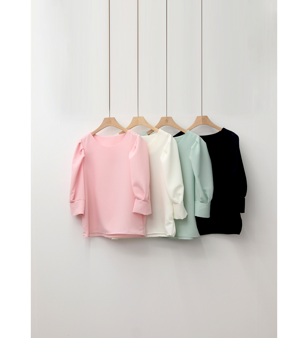 *再入荷*7分袖タックパフスリーブブラウス | 詳細画像15