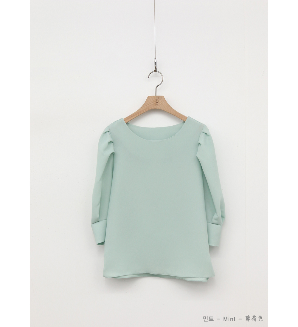 *再入荷*7分袖タックパフスリーブブラウス | 詳細画像18