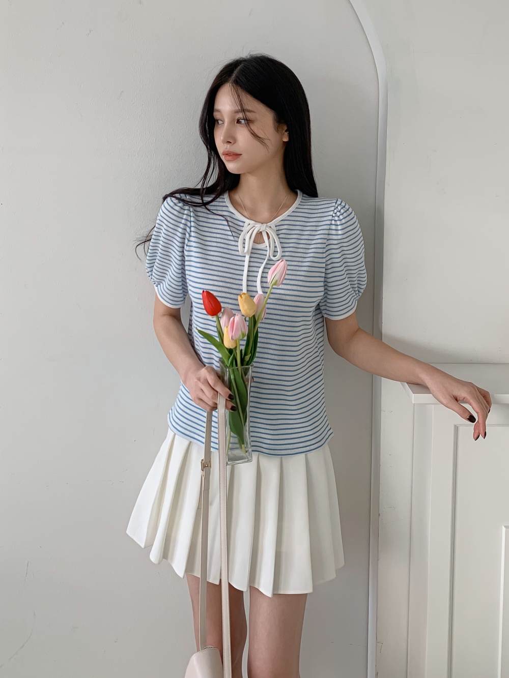 ボーダー半袖パフリボンTシャツ | 詳細画像16