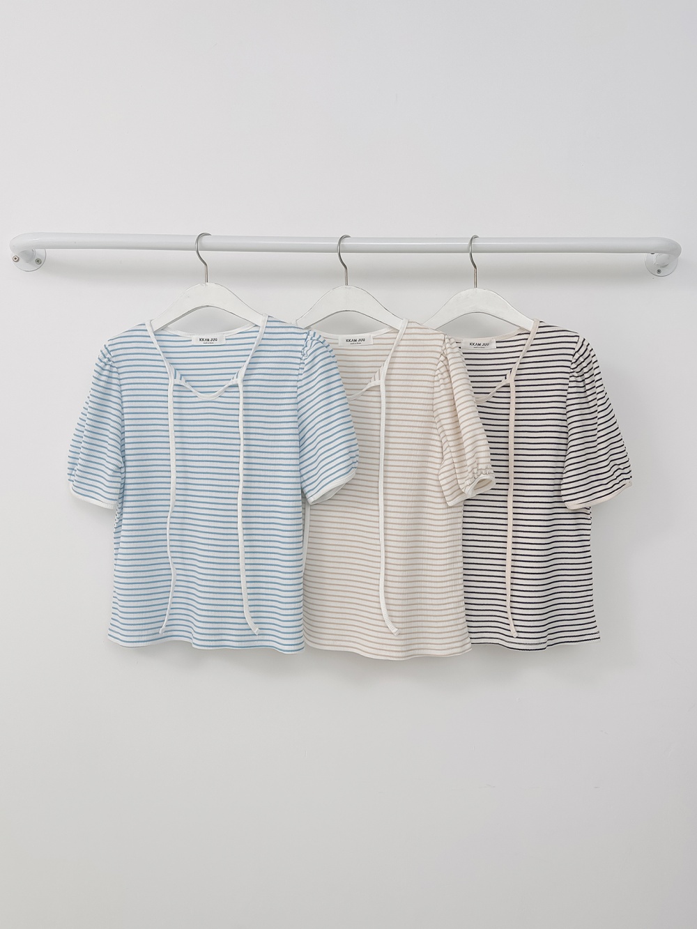 ボーダー半袖パフリボンTシャツ | 詳細画像30