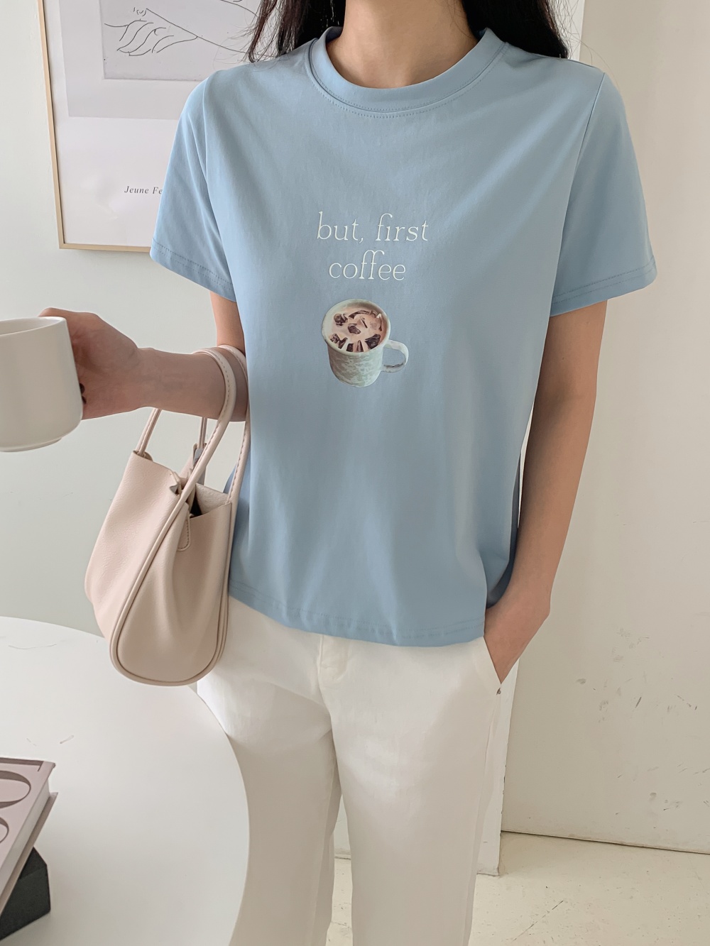 コーヒーレタリング半袖Tシャツ | 詳細画像3