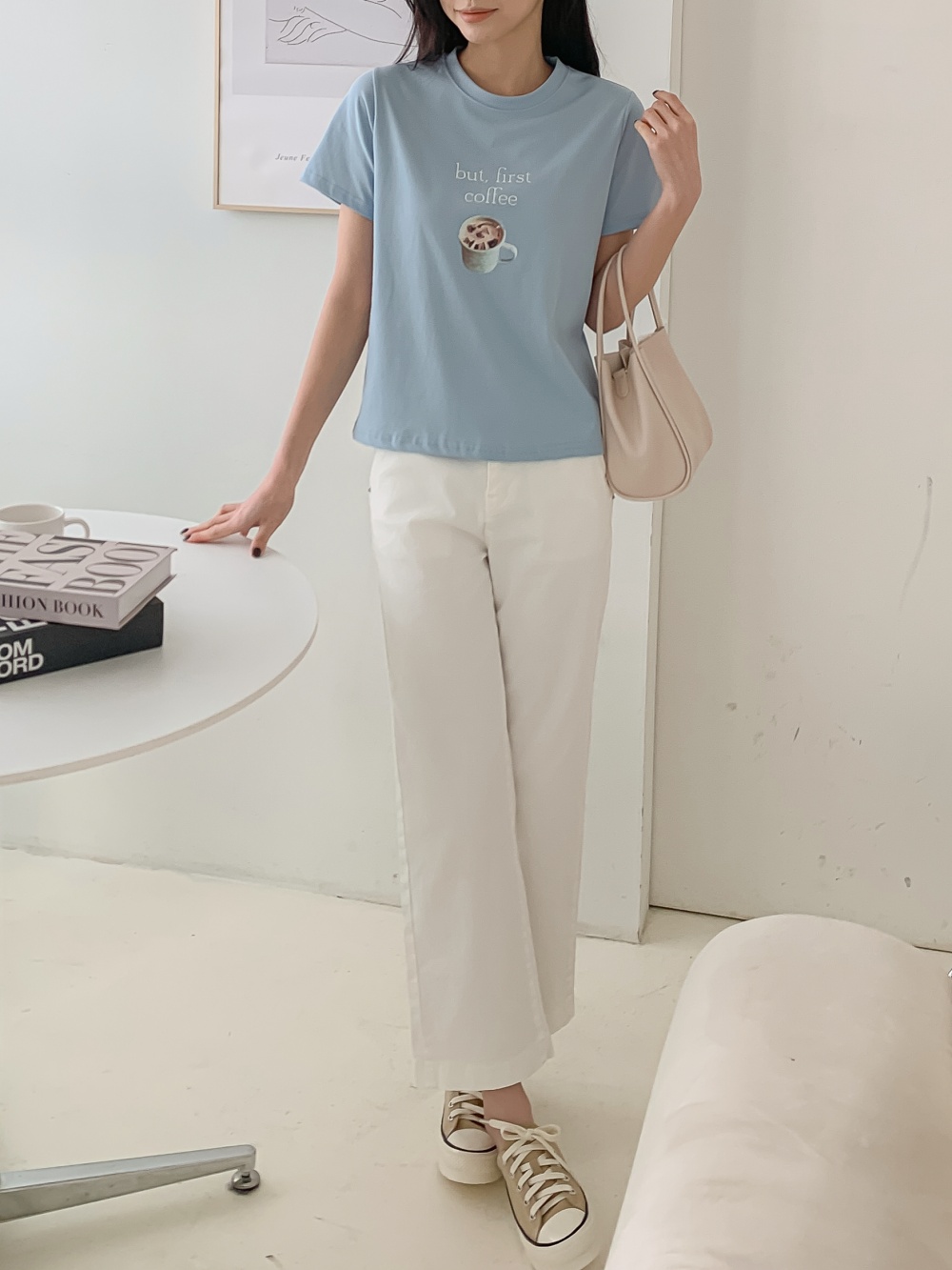 コーヒーレタリング半袖Tシャツ | 詳細画像5