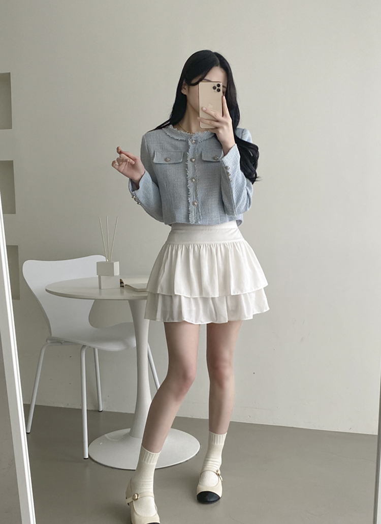 skinny lip フリルミニスカート ダブルフリルミニスカート | レディースファッション通販 - DHOLIC