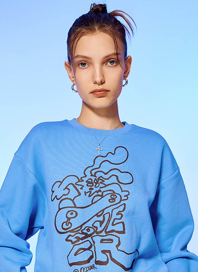 SKATE BOARDINGスウェット(SKY BLUE) | レディースファッション通販