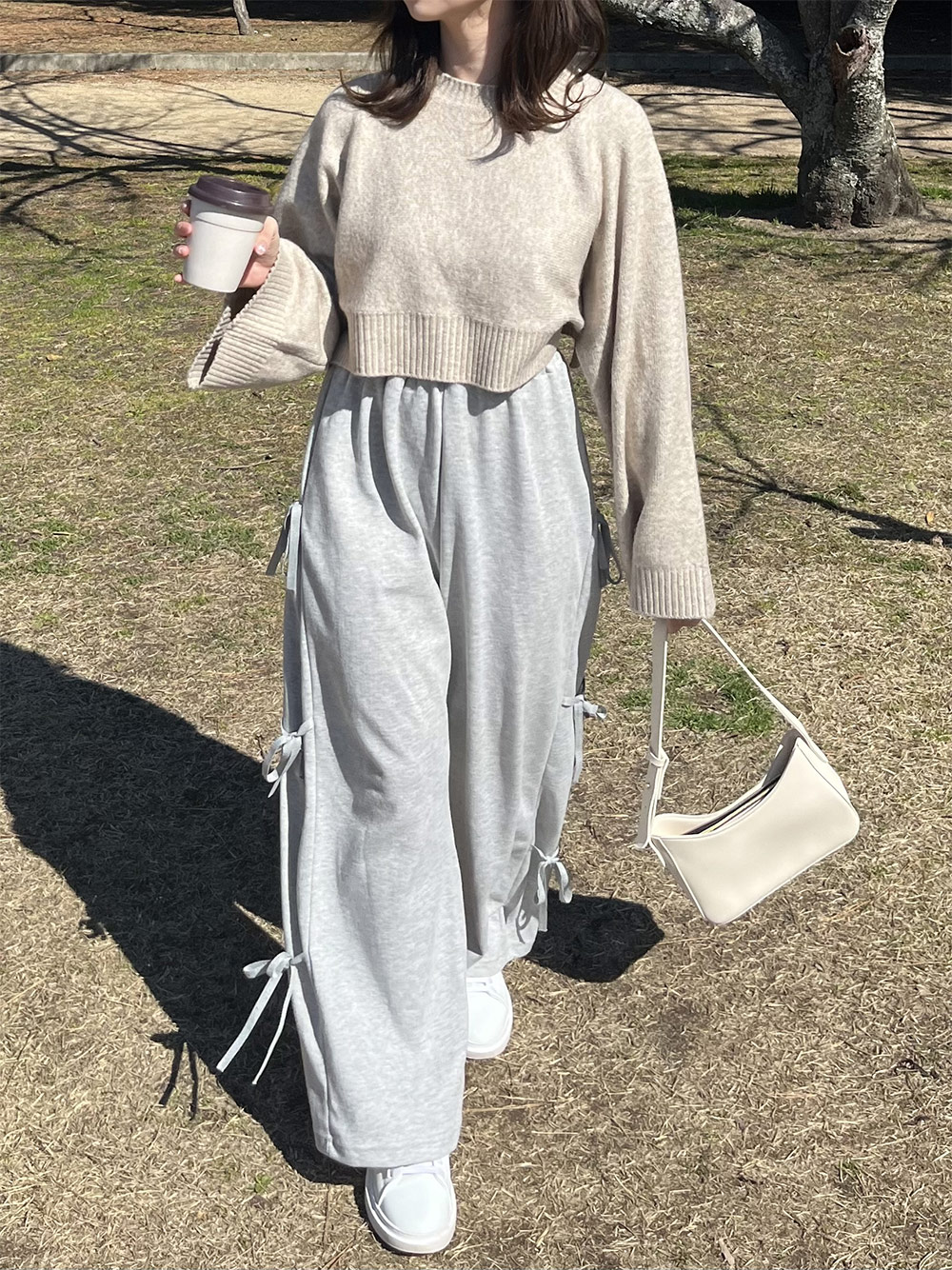 サイドリボンスウェットパンツ | レディースファッション通販 サイドリボンスウェットパンツ | レディースファッション通販