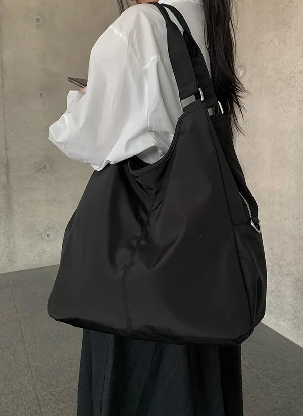 2WAYブラックワイドバッグ | anyonemore | 詳細画像1