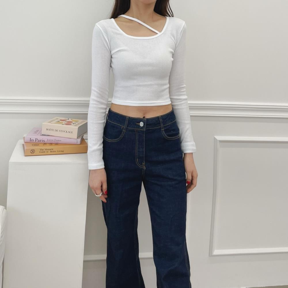 ダイアゴナルストラップクロップドTシャツ | 詳細画像4