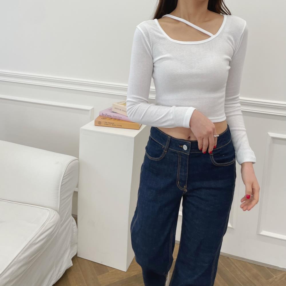 ダイアゴナルストラップクロップドTシャツ | 詳細画像5