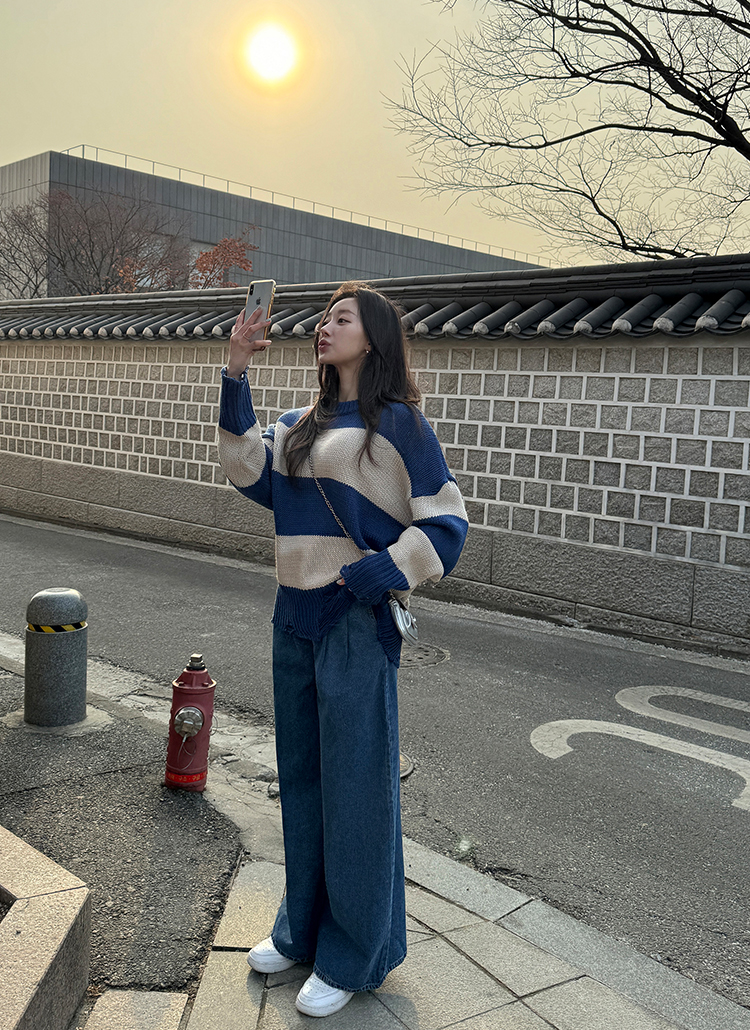 ツータックワイドデニムパンツ | レディースファッション通販 - DHOLIC