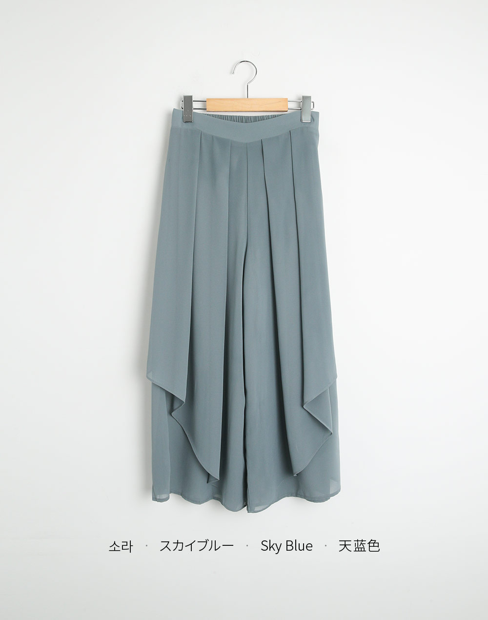 ツータックシフォンアンバランスフレアパンツ | DHOLIC | 詳細画像17